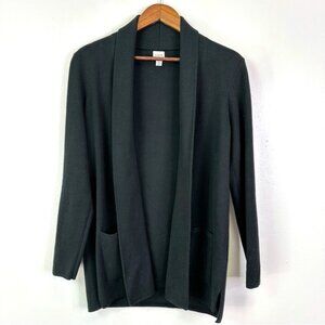 J. Crew‎ Chelsea Open Front Sweater Blazer Black Size M